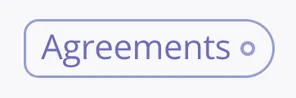 The word “Agreements” surrounded by an uneven rounded outline
