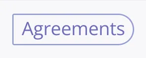 The word “Agreements” surrounded by an uneven rounded outline